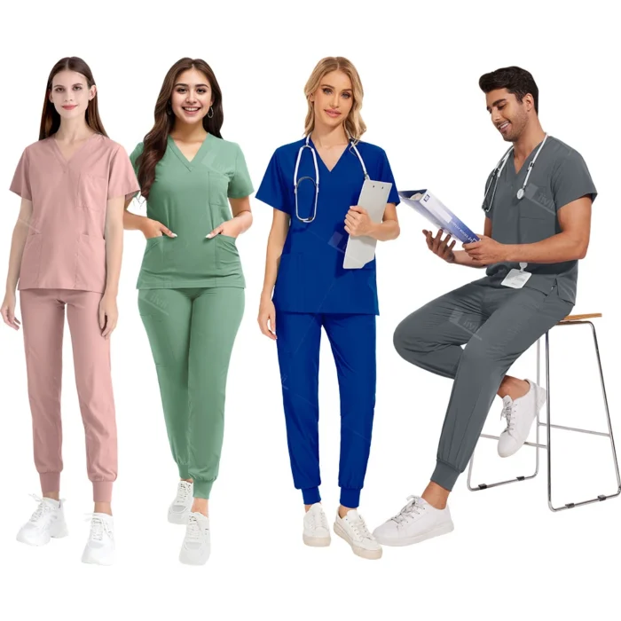 Lightweight Anti-Wrinkle Surgical Scrub Set - Soft Jogger for Men & Women