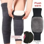One Pair Rabbit Fur Knee Pad - Winter Warmth for all - Arthritis Support and Knee Protection