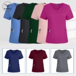 Nursing Scrub Top Short Sleeve - Stylish Surgical Uniforms for unisex men and women