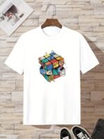 Boys' Geometric Print Stretch Tee