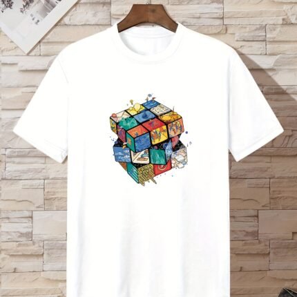 Boys' Geometric Print Stretch Tee
