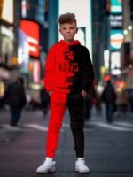 Boys' King Print 2-Piece Outfit