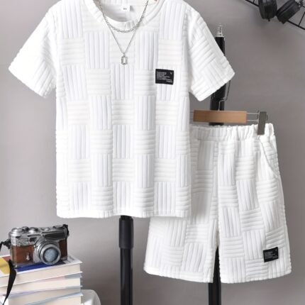 Boys Casual Tee and Shorts Set