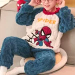 Boys Pajamas Flannel Spiderman Sleepwear Set | 2-Piece