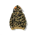 Men's Embroidered Shark Camouflage Hoodie
