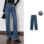 Women's Fleece-Lined Straight Leg Jeans