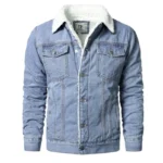 Men's Light Blue Slim Denim Jacket