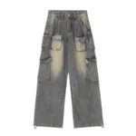Multi-Pocket Wide-Leg Cargo Pants