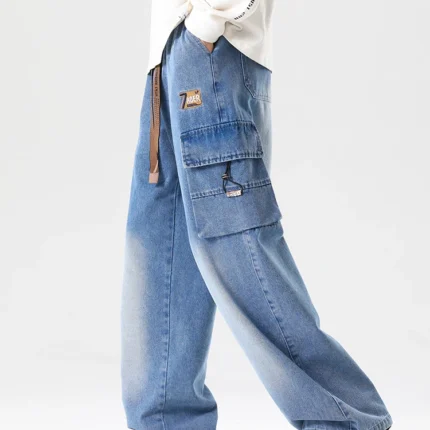 Big Size Men's Cargo Jeans