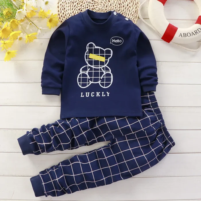 Pajamas for Kids Long Sleeve Top and Pant Set for Boys and Girls - Cozy Sleepwear